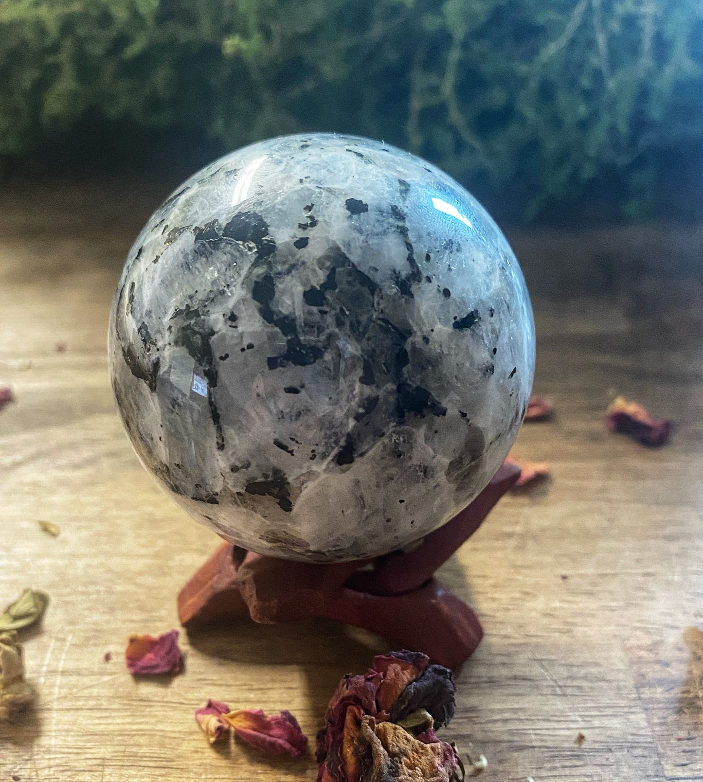 Rainbow Moonstone Crystal Sphere