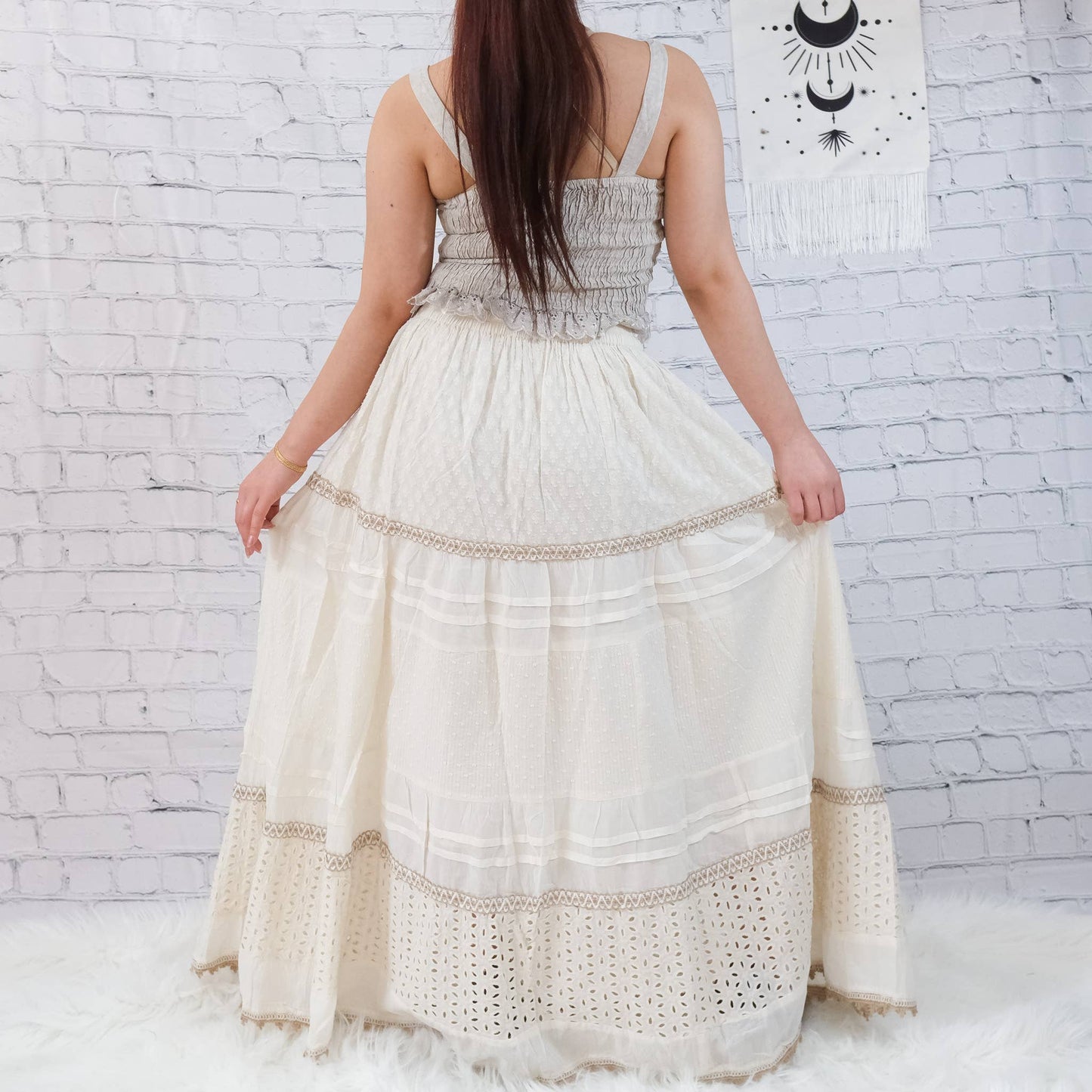 Lacey Cotton Boho Skirt