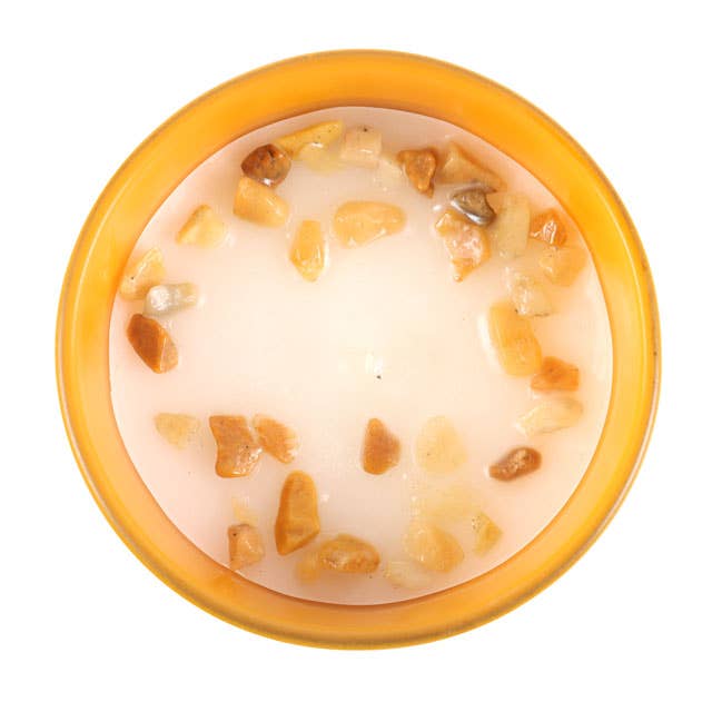 Gemini Lavender & Cedarwood Zodiac Crystal Candle