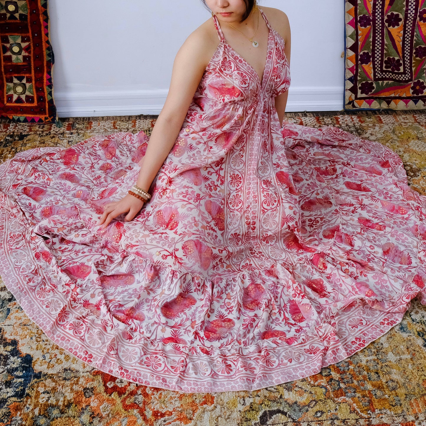 Bohemian Long Maxi Backless Dress