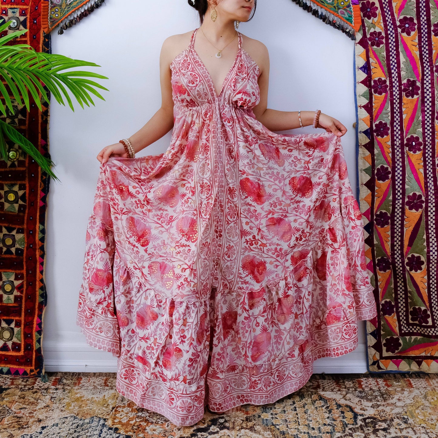 Bohemian Long Maxi Backless Dress