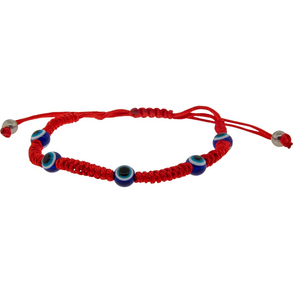 Adjustable Bracelet Red - Evil Eye
