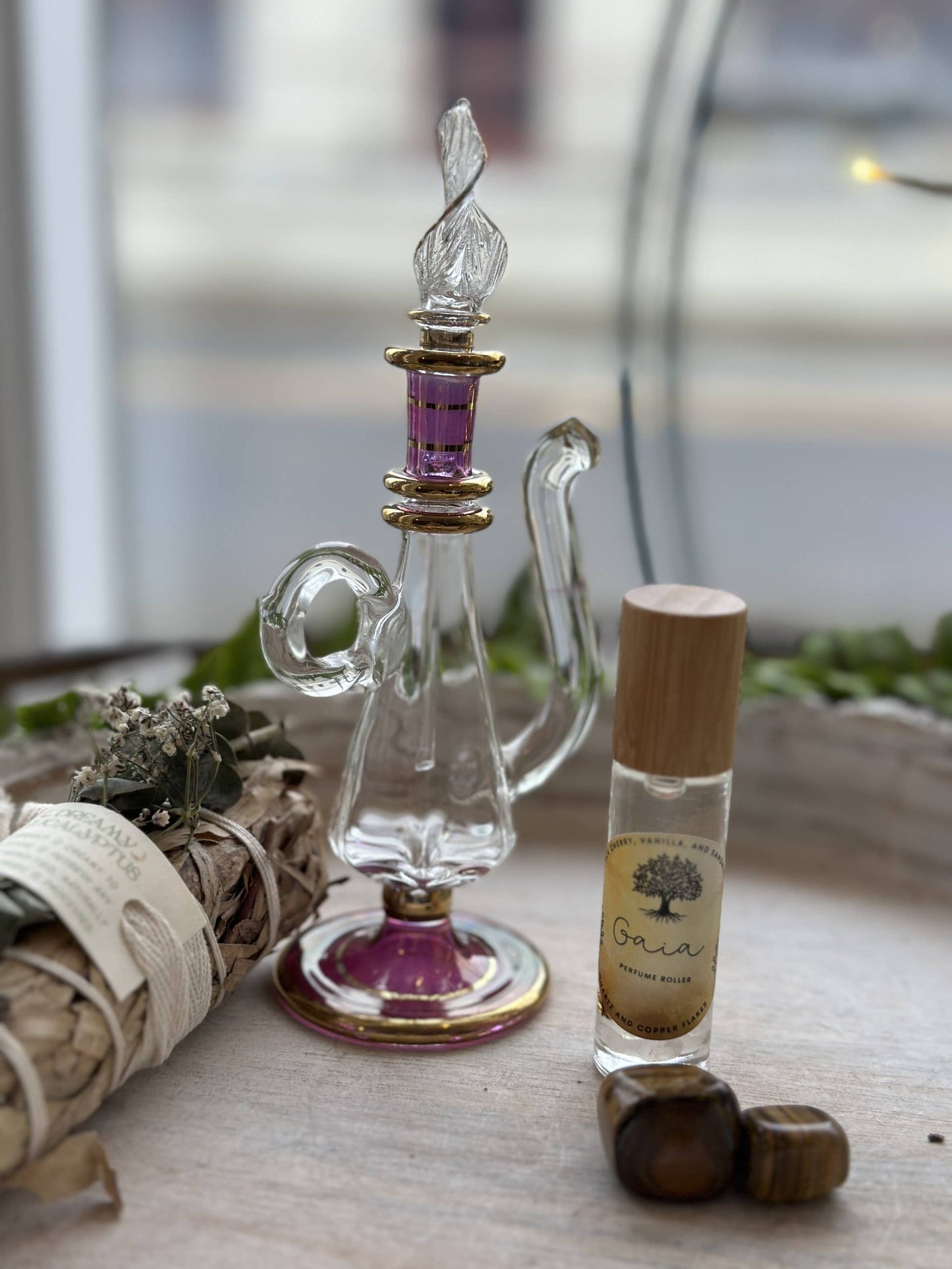 Gaia Goddess Perfume Roller | Gemstone infused