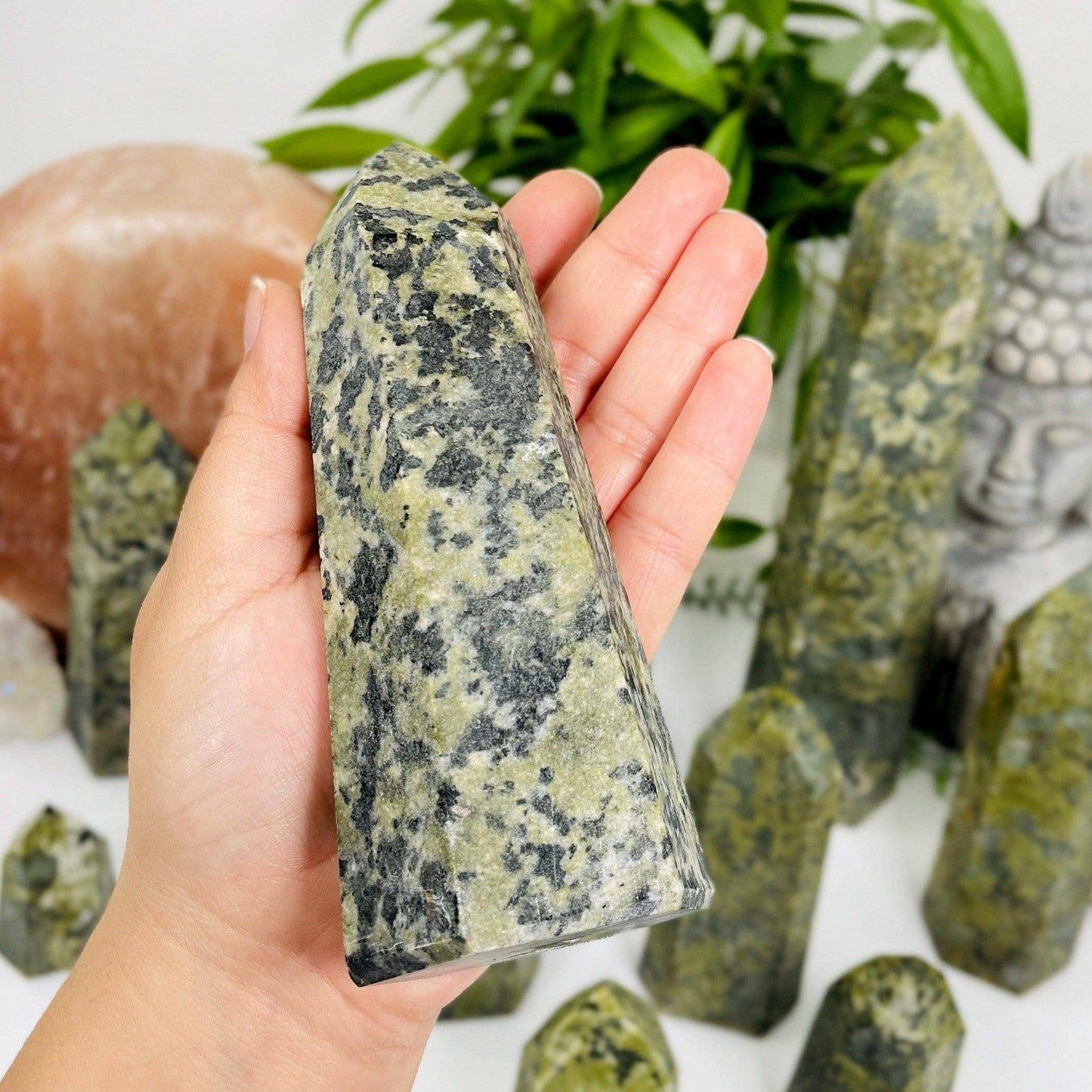 Jadeite Polished Tower Point - By Weight -
