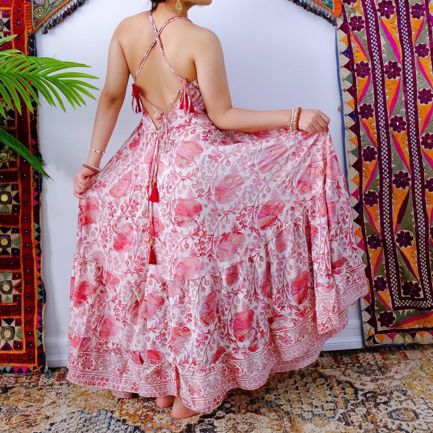 Bohemian Long Maxi Backless Dress