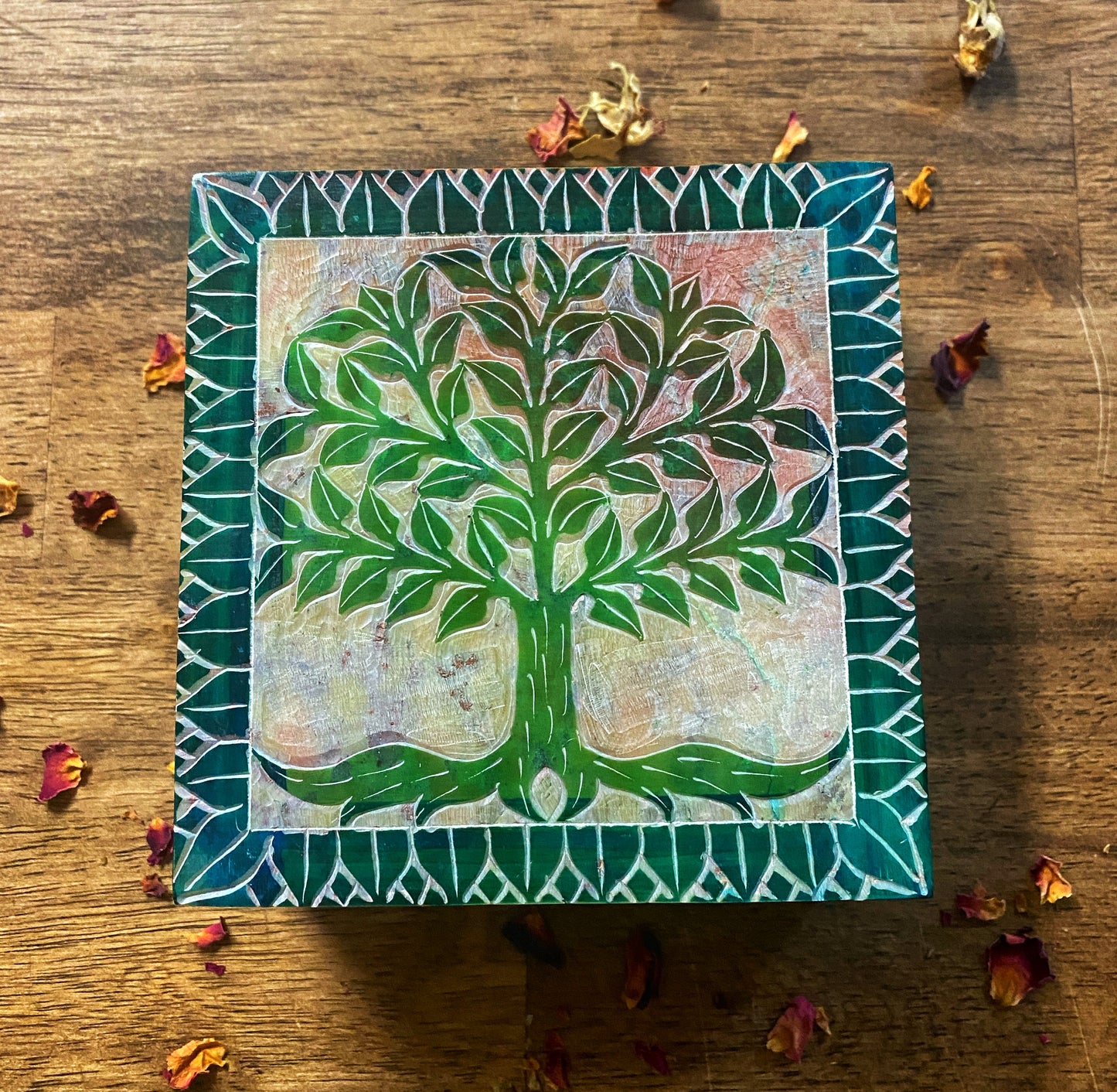Tree Of Life Soapstone Box