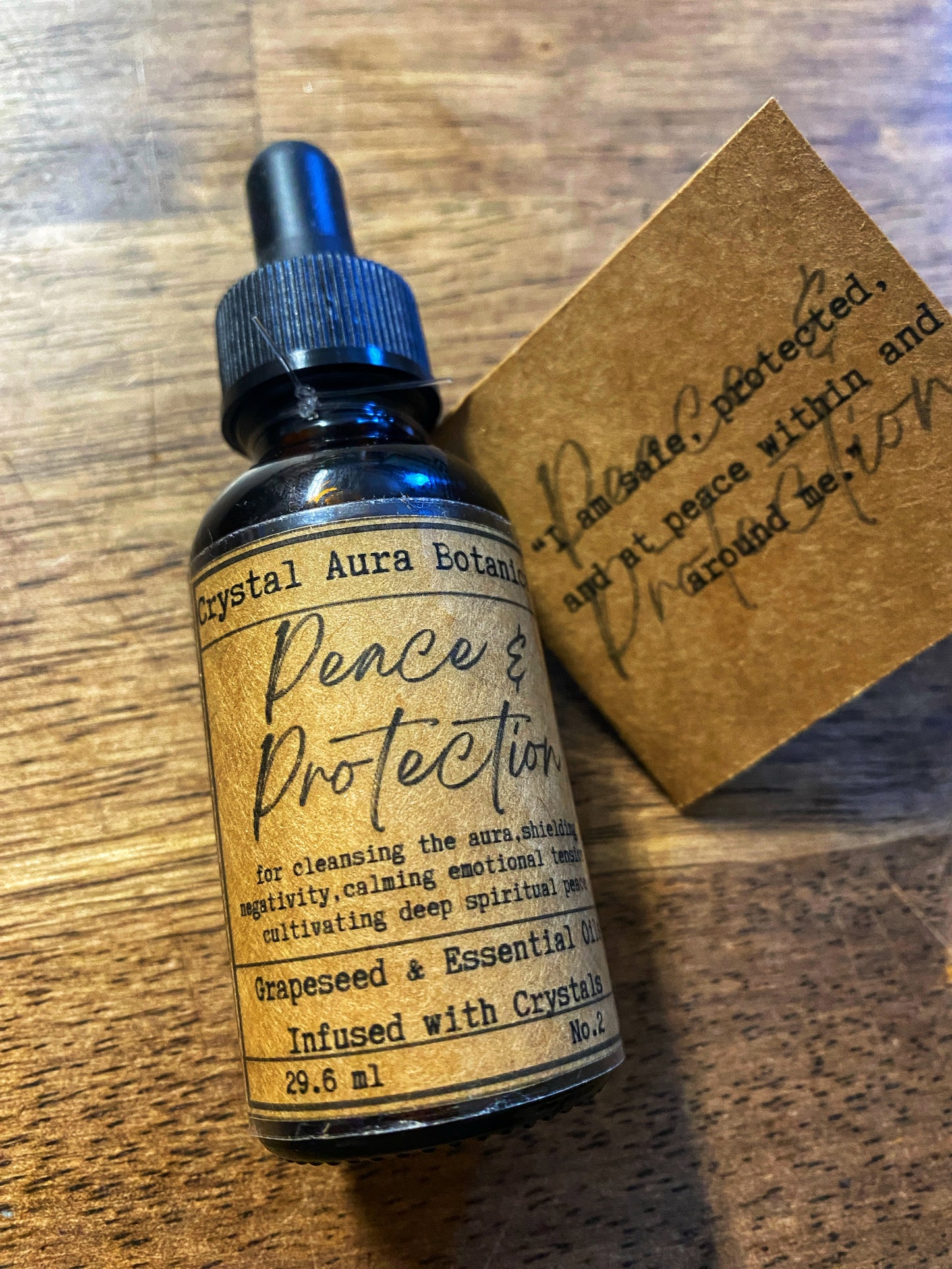 Peace & Protection Oil | Crystal Infused