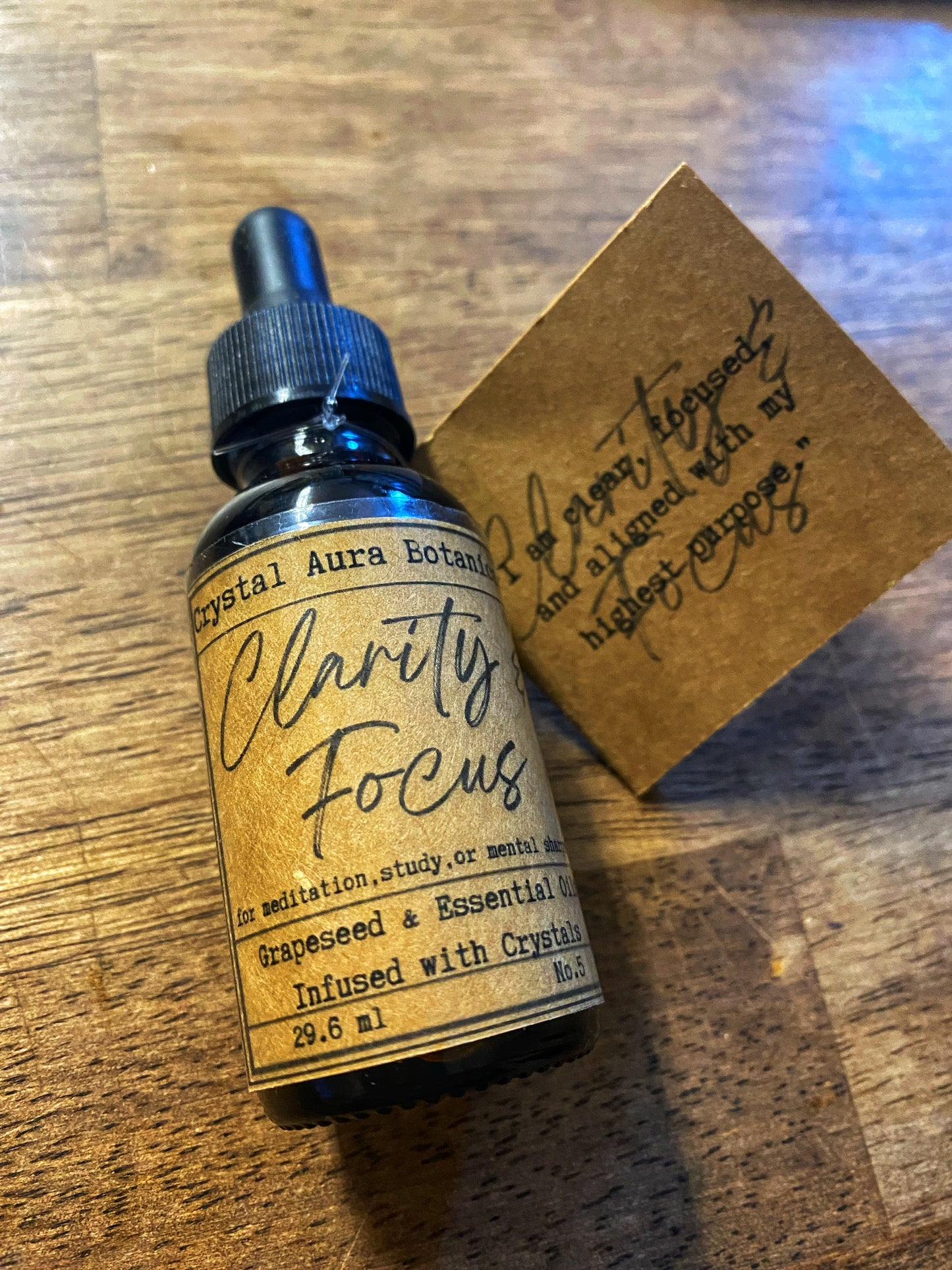 Clarity & Focus Oil | Crystal Infused