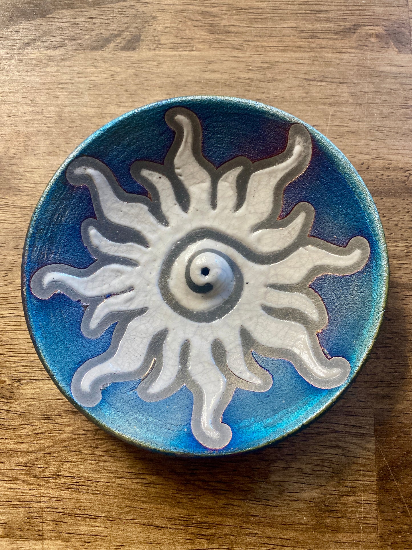 Raku Pottery | Incense Holder | Jeremy Diller