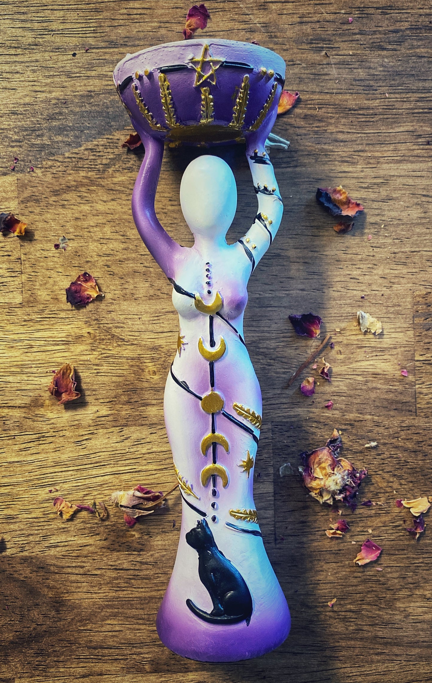 🌀Goddess T-Light Candle Holder