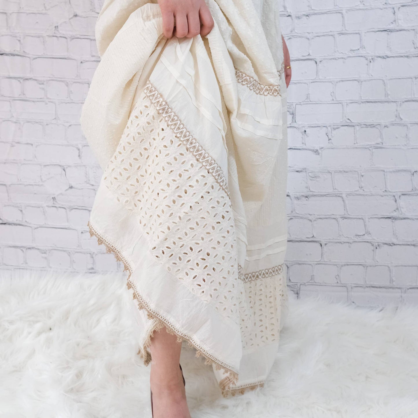 Lacey Cotton Boho Skirt