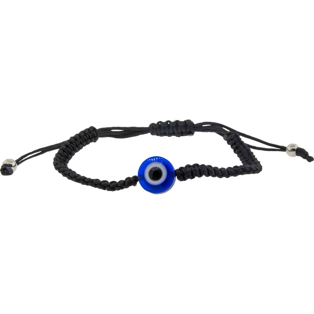 Adjustable Bracelet Black - Evil Eye