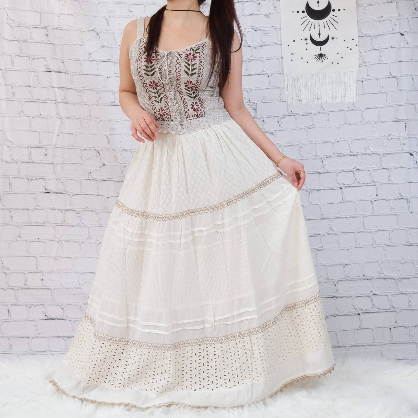 Lacey Cotton Boho Skirt