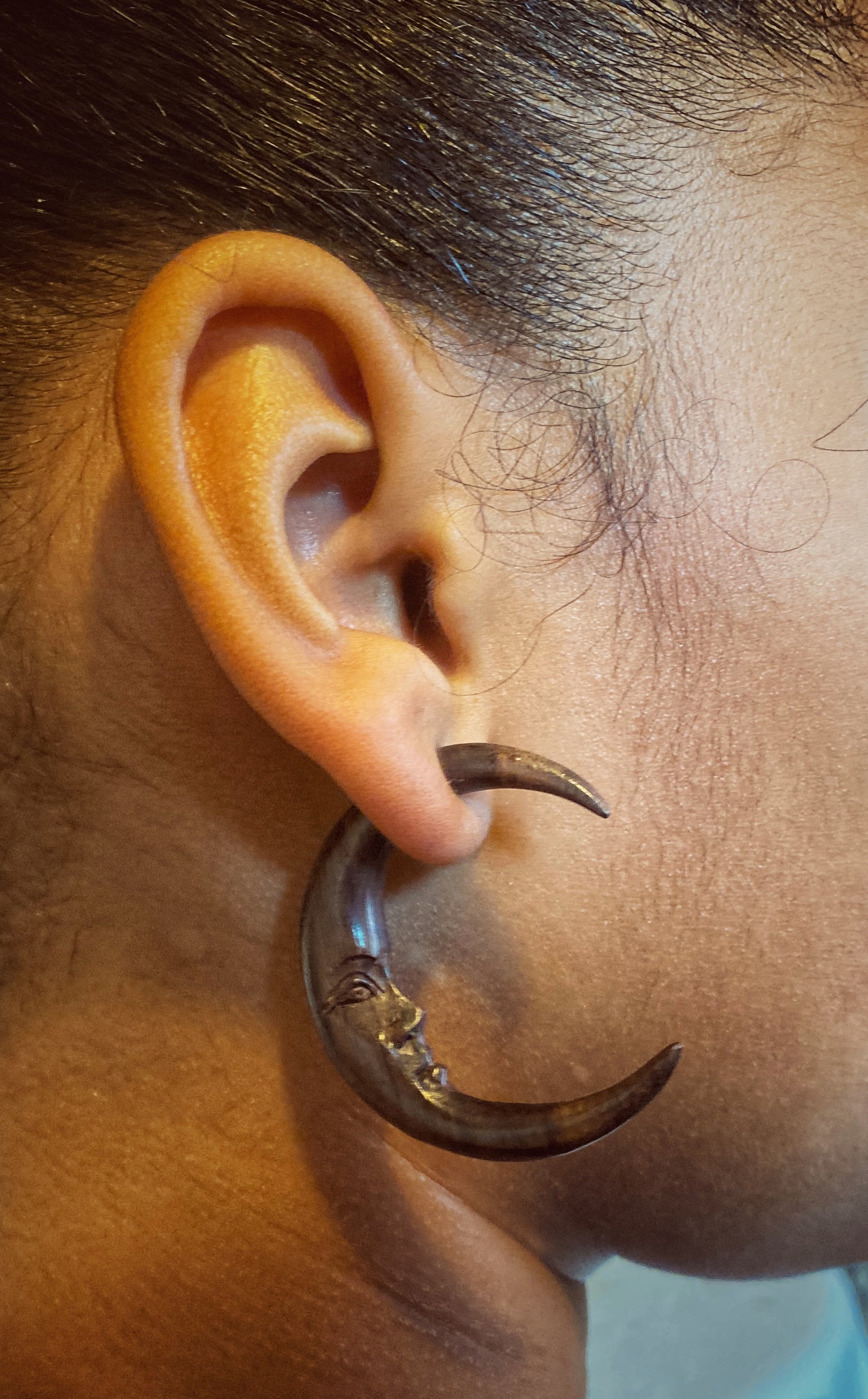 🌙Crescent Moons- Faux gauges🌙