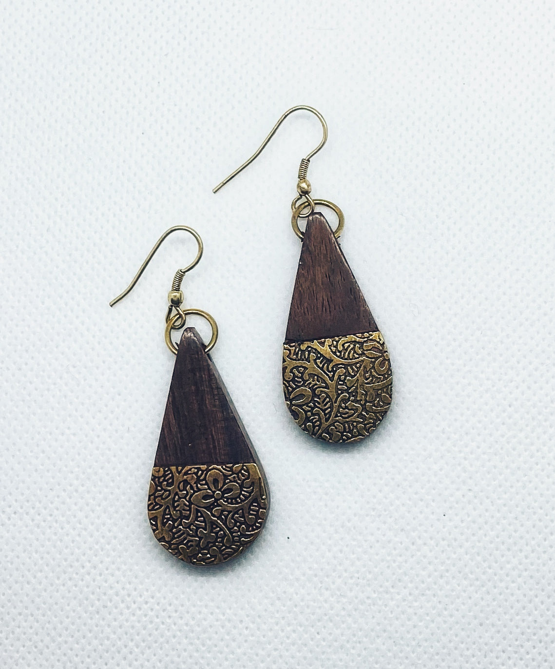 EARTH AND FIRE EARRINGS - TEARDROP