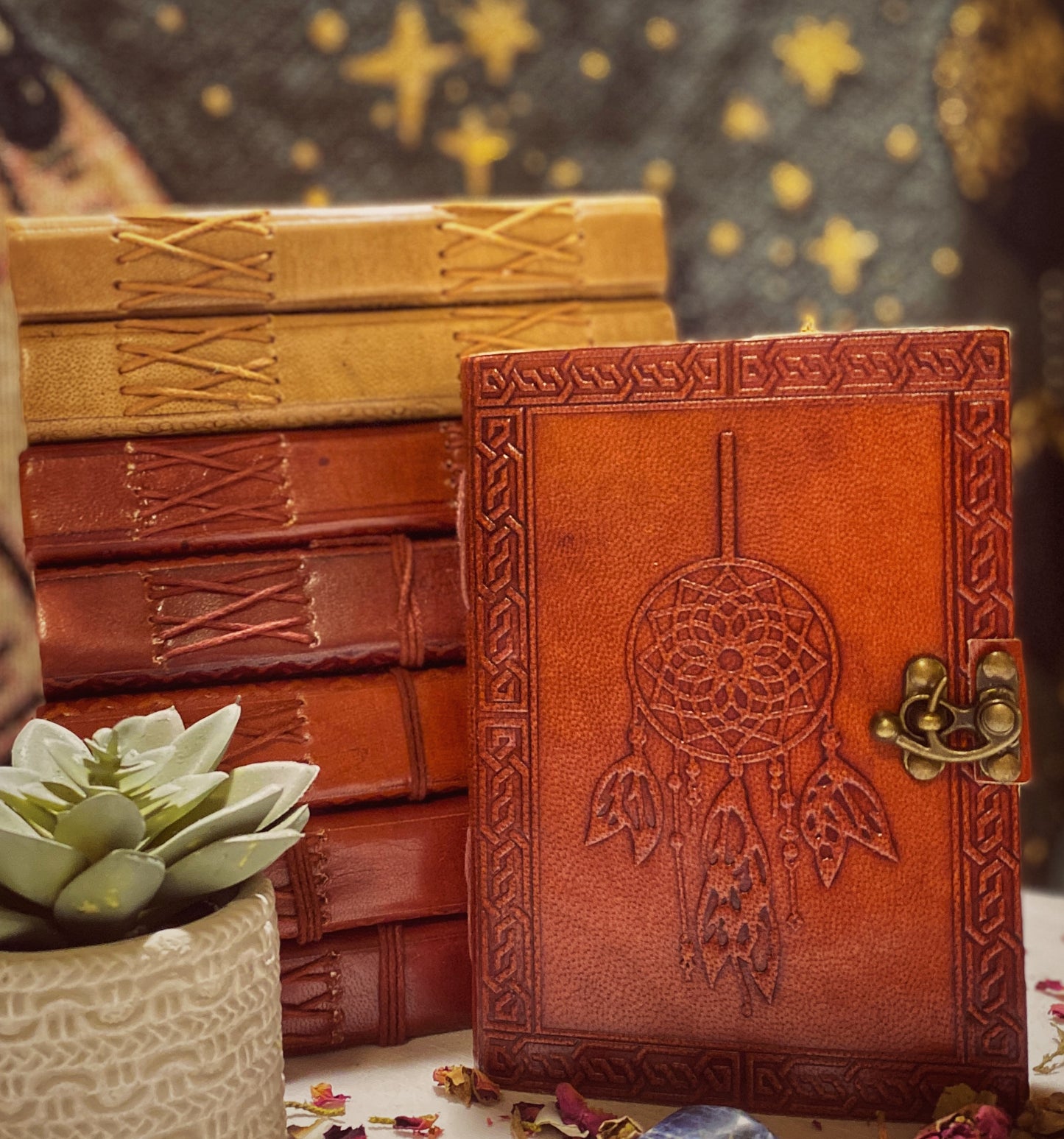 ✨Leather dream catcher journal