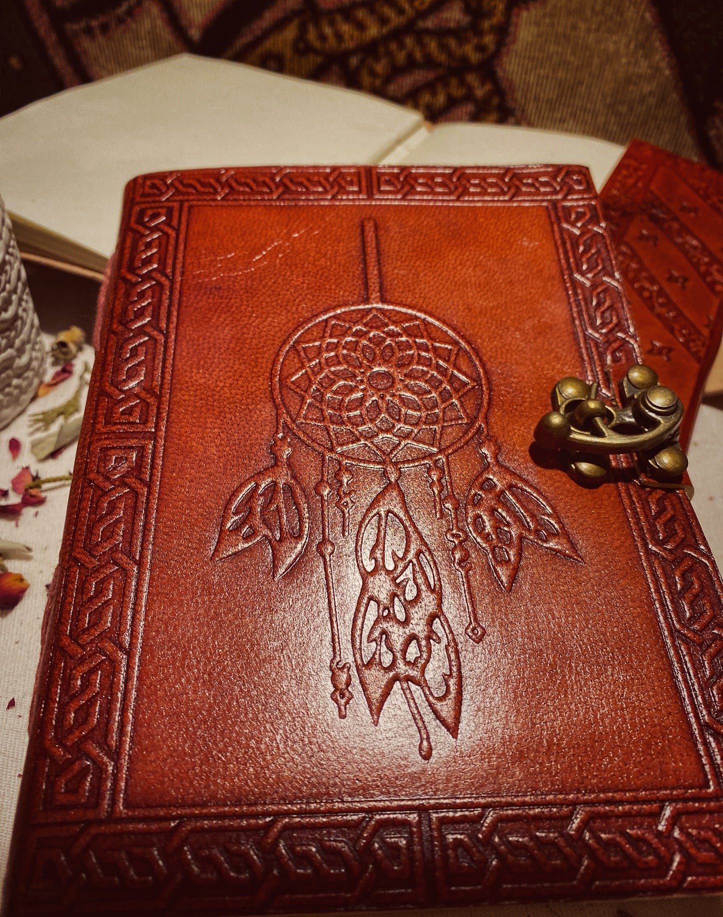✨Leather dream catcher journal