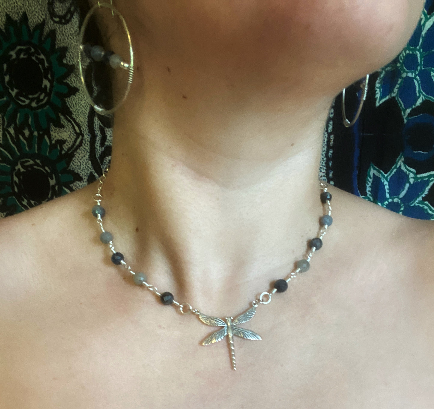 đź’™Blue sapphire necklace -Sterling silver