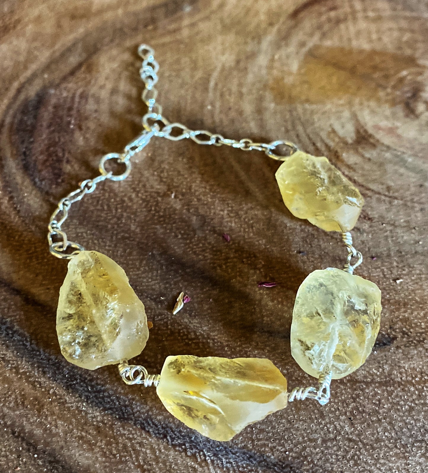 🧡Raw Citrine bracelet🧡
