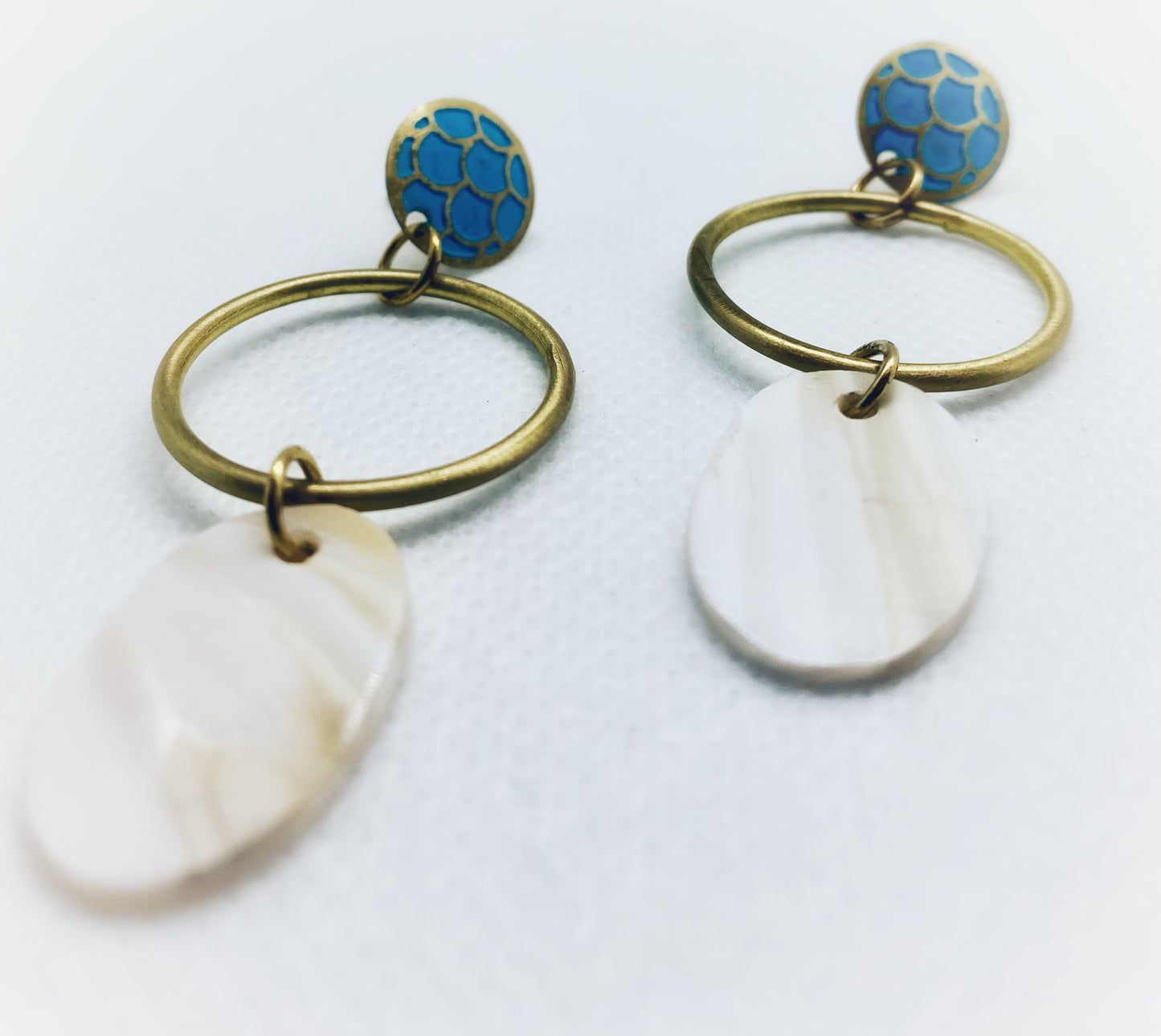 DHAVALA EARRINGS - TEAL DROP