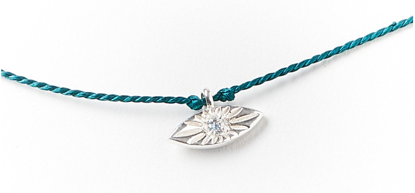 🧿STERLING SILVER JIVALA CHARM NECKLACE - EVIL EYE 🧿