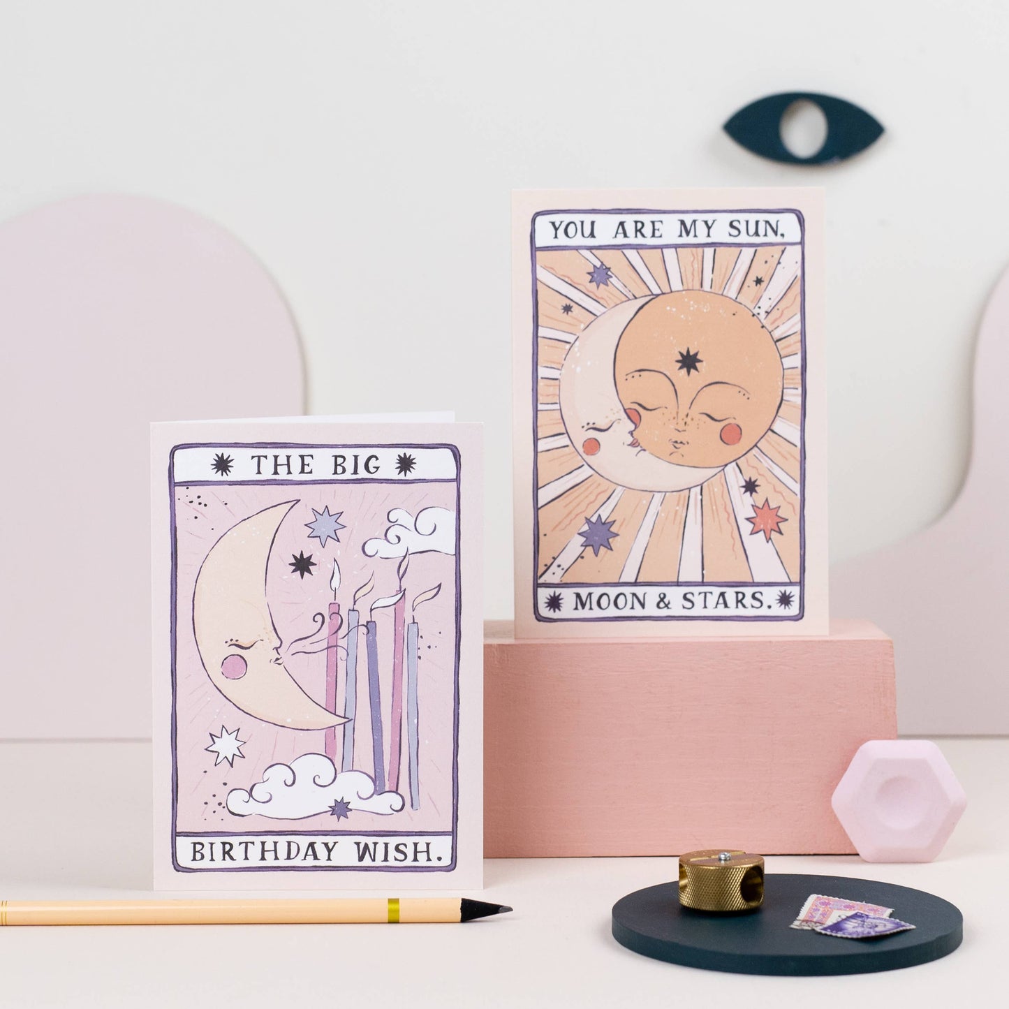 Tarot Moon Birthday Card | Unisex Birthday Card | Moon Tarot