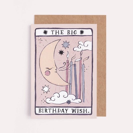 Tarot Moon Birthday Card | Unisex Birthday Card | Moon Tarot