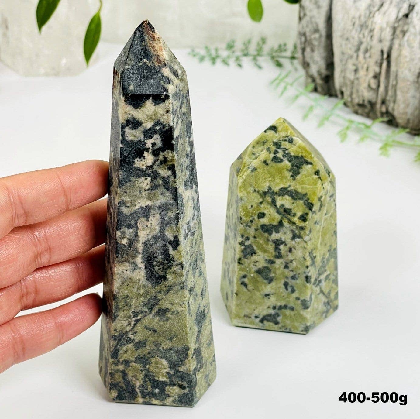 Jadeite Polished Tower Point - By Weight -