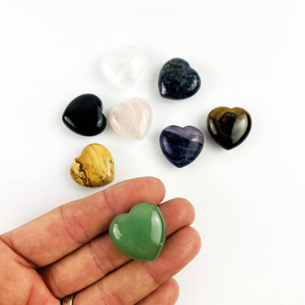 Stone Hearts Crystal Healing Set