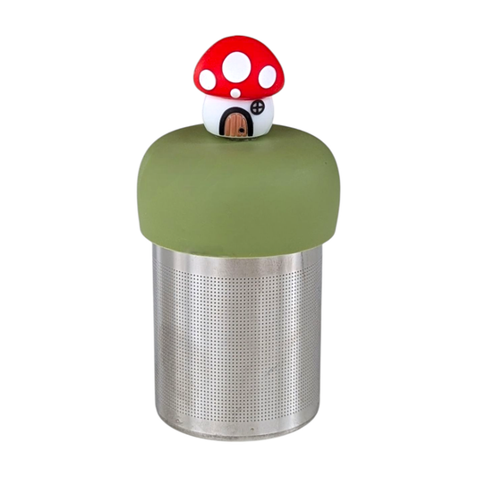 Red Mushroom Cottage | Floating Tea Infuser | Green Base