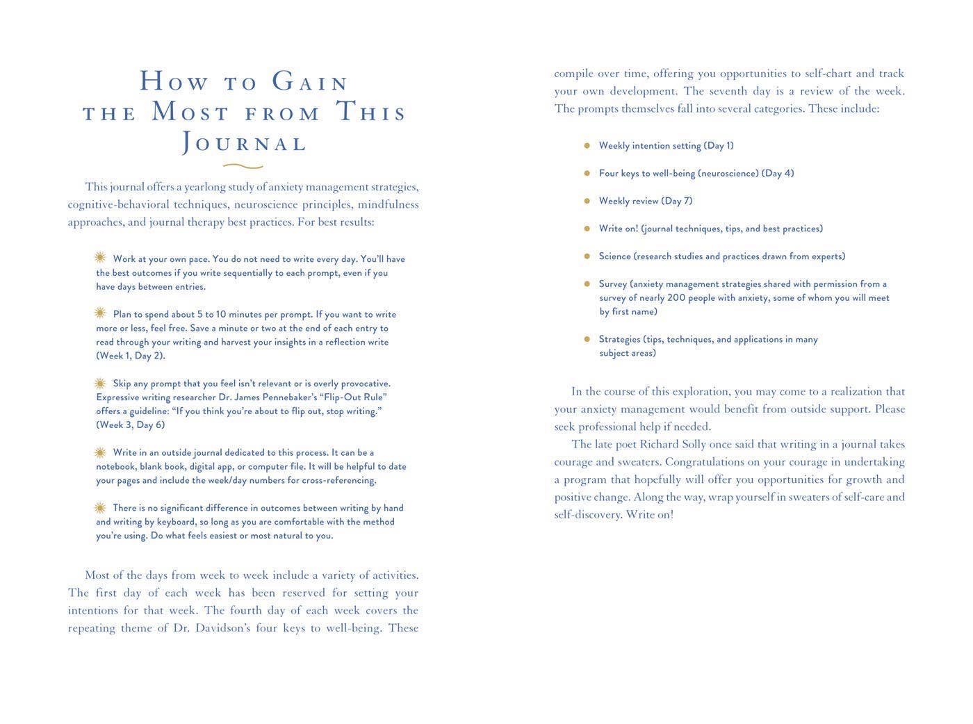 Journal Therapy for Calming Anxiety by Kathleen Adams