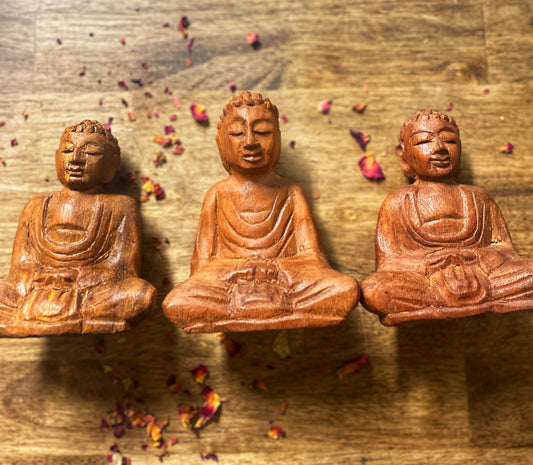 Seated Wooden Buddha