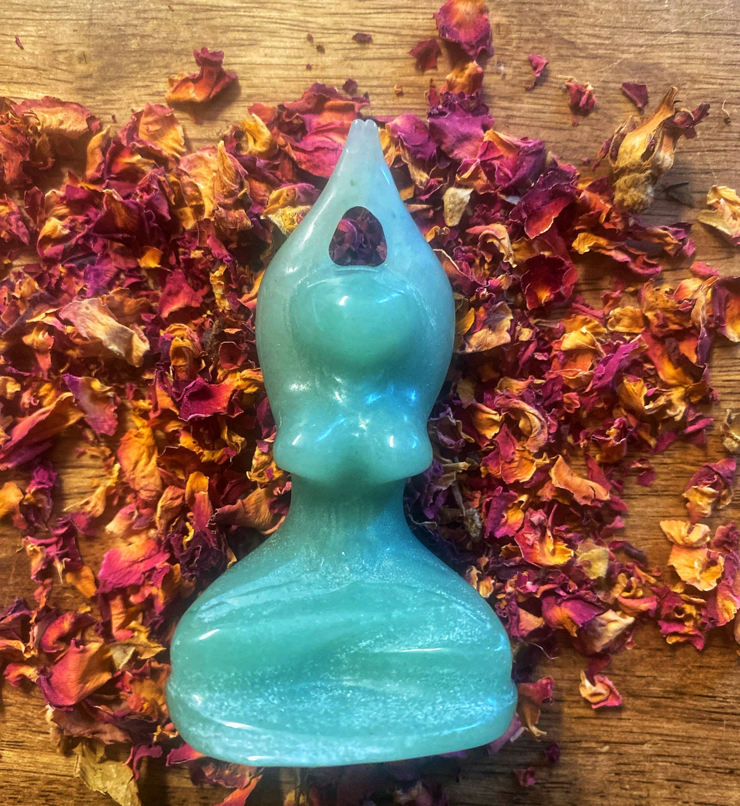 Meditating Goddess | Green Aventurine