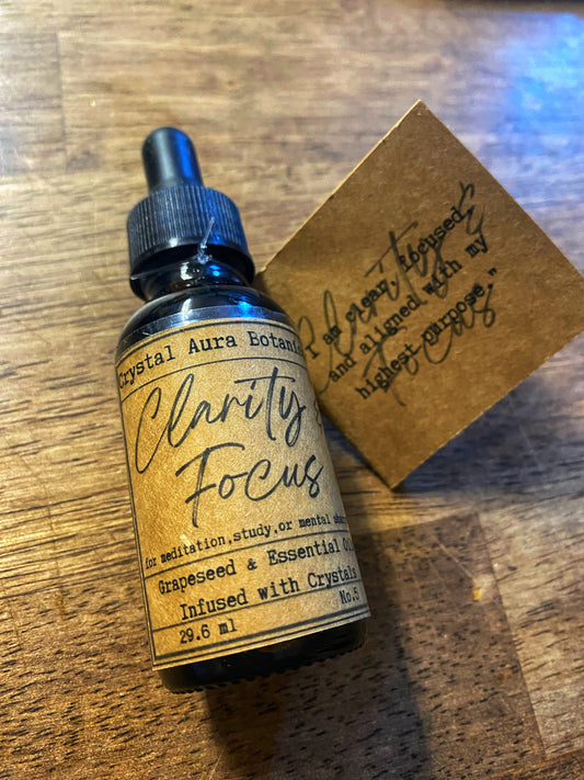 Clarity & Focus Oil | Crystal Infused