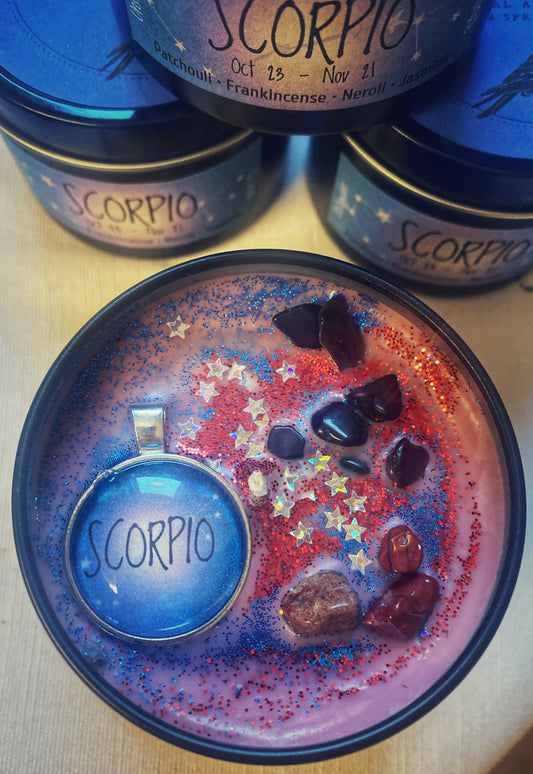 Scorpio Candle | Soy | Keepsake Pendant