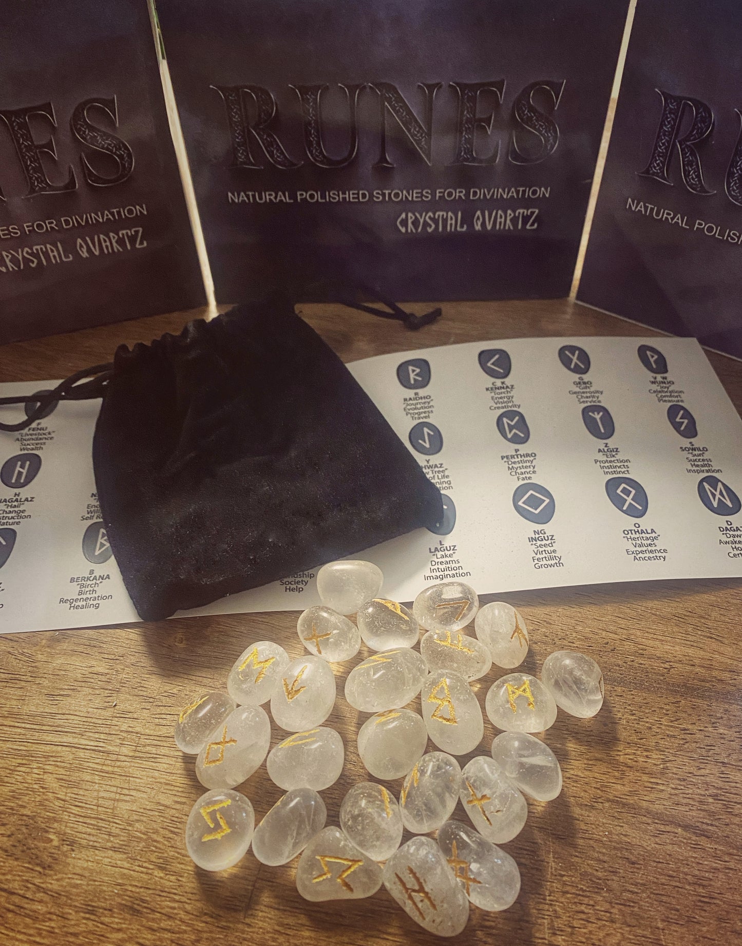 Crystal Rune Set | Clear Quartz