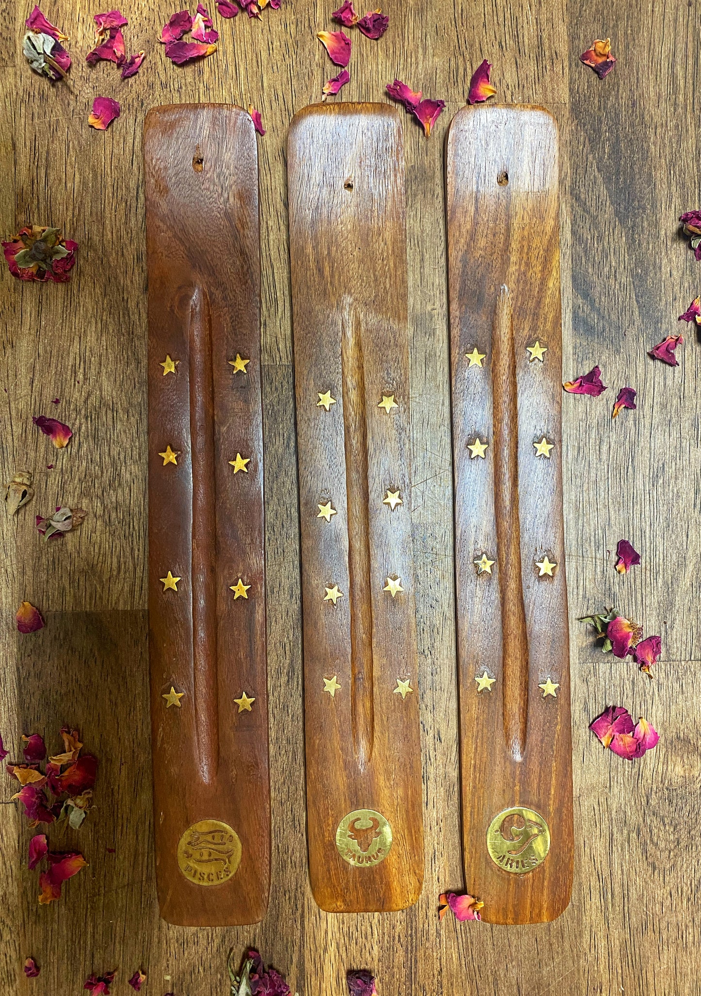 Zodiac Incense Burner | brass Inlay