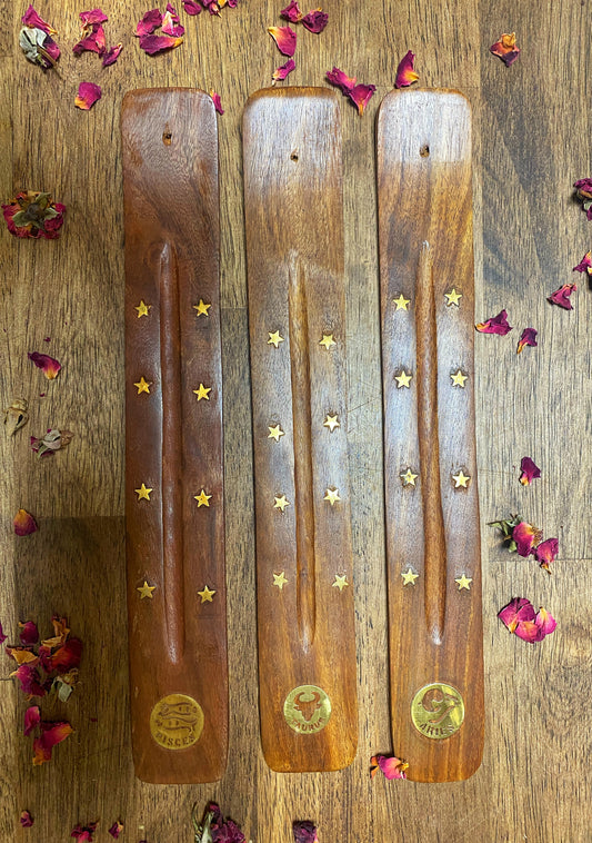 Zodiac Incense Burner | brass Inlay