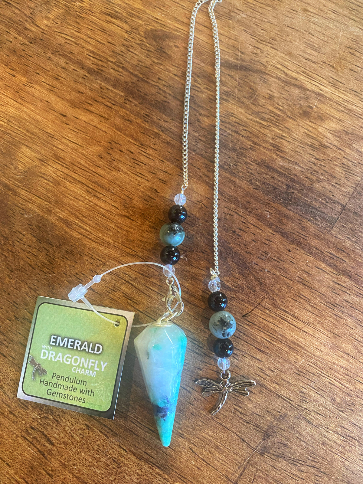 Pendulum Hexagonal Emerald - Dragonfly