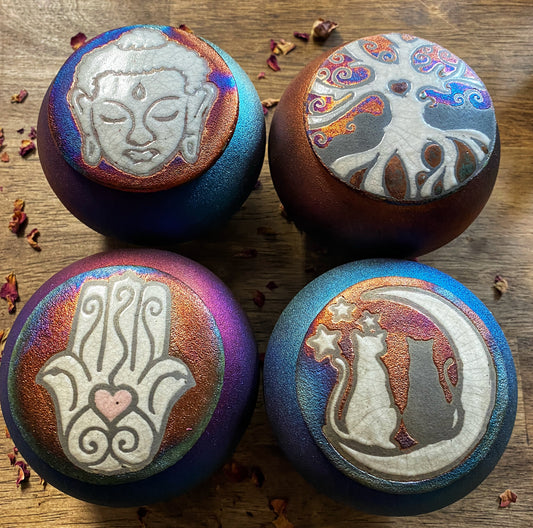 Raku Pottery | Dreamcatcher Jar | Jeremy Diller