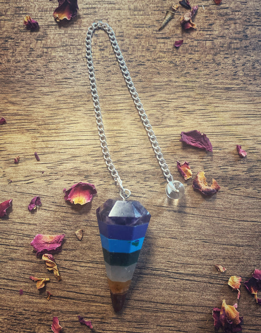 7 Chakra Stone Pendulum