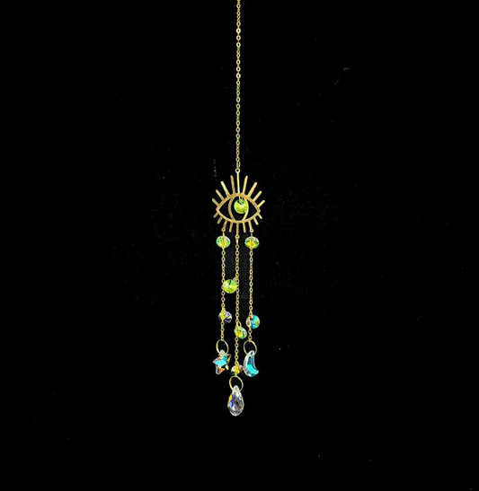 Evil Eye Rainbow Sun Catcher