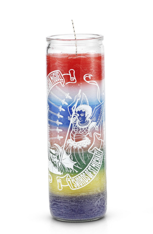 7 Swords of Saint Michael Prayer Candle