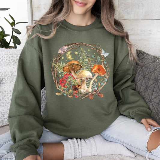 🚨NEW🚨Celestial Forest Sweatshirt | Military Green