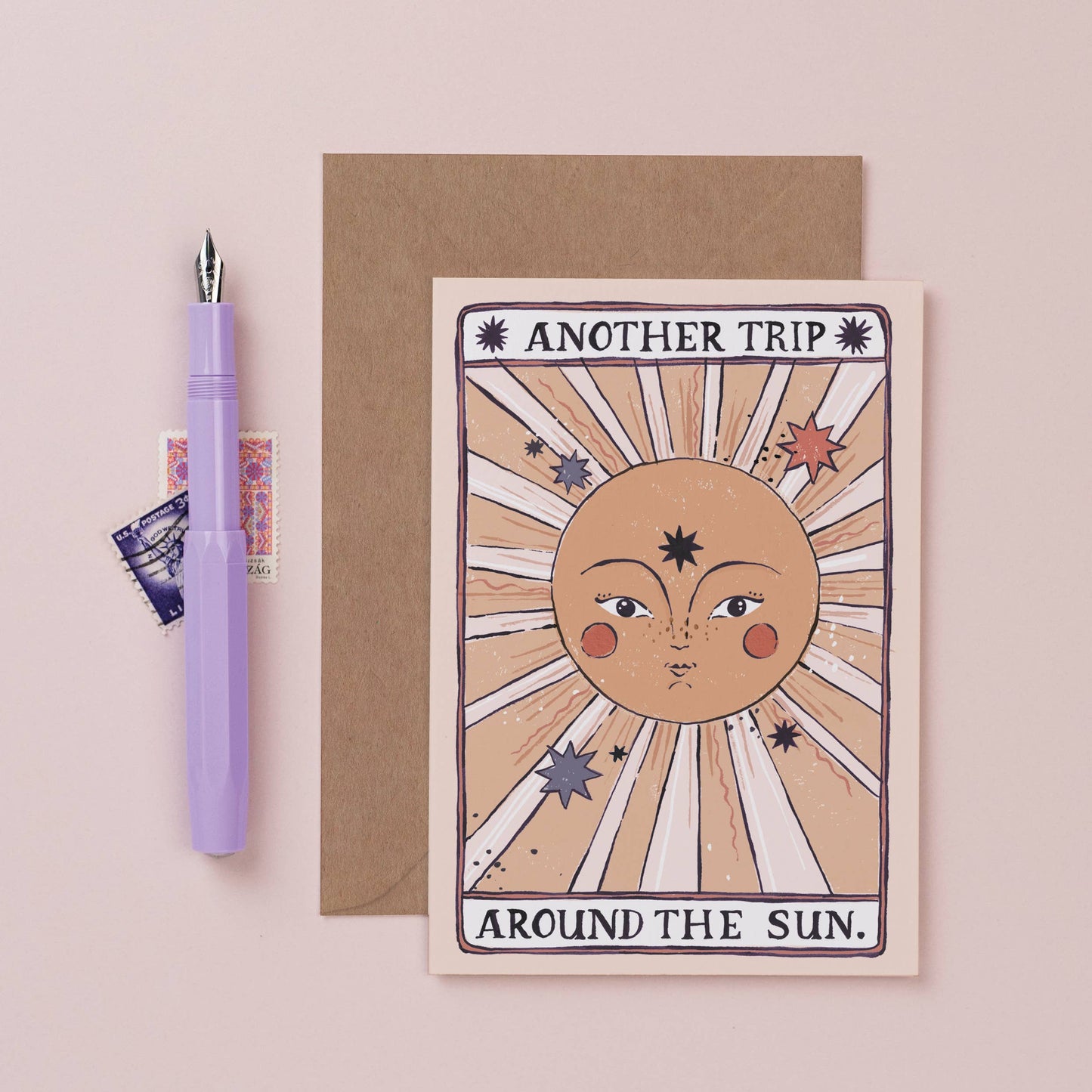 Tarot Sun Birthday Card | Tarot Card | Sun Greeting Cards