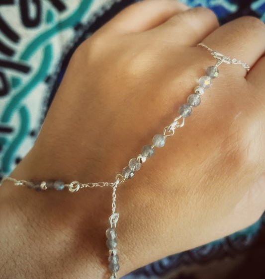 ✨Labradorite hand-chain - Sterling silver